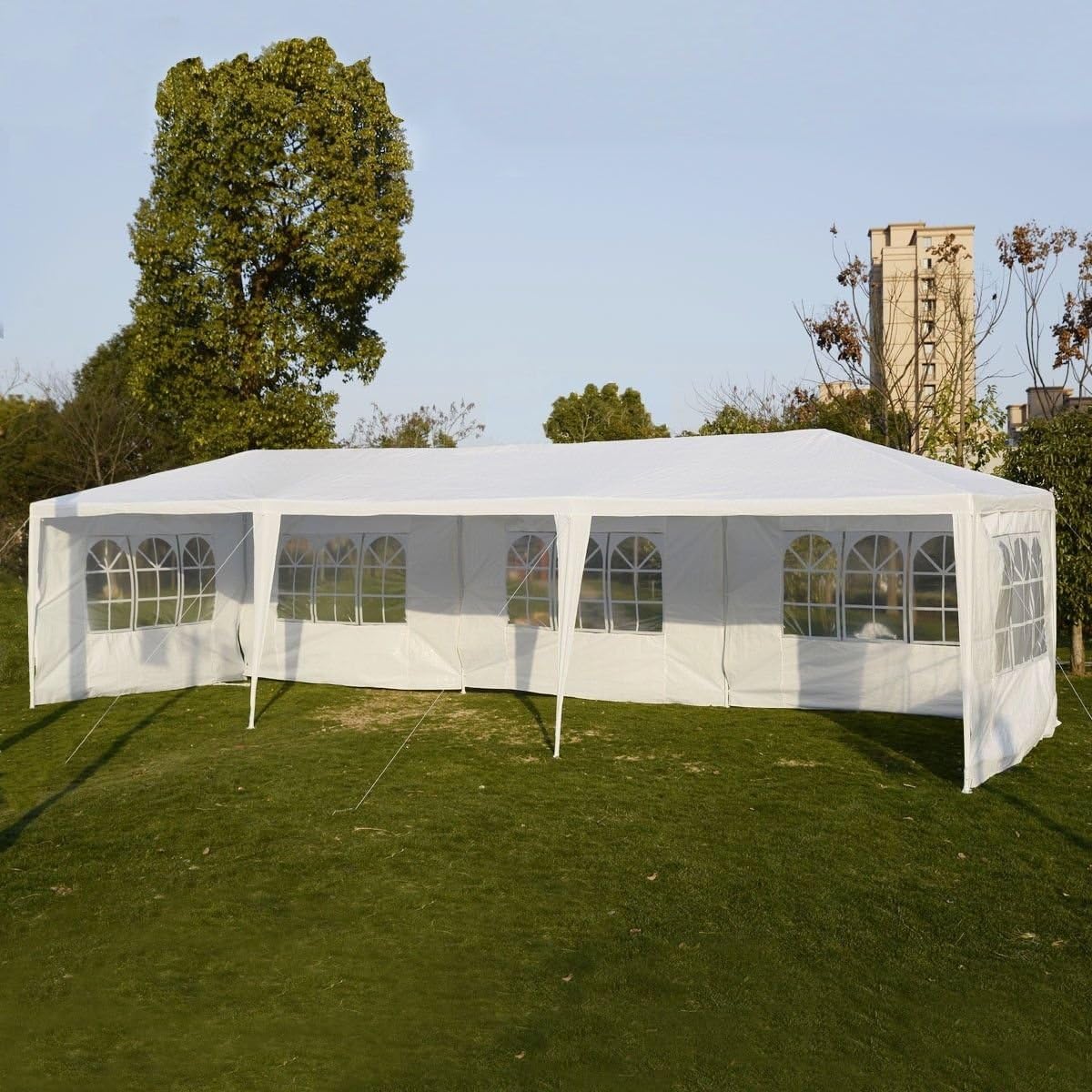 Tiendas de campaña al aire libre para fiestas, 10 x 30 pies, toldo para patio, cenador resistente, pabellón para eventos