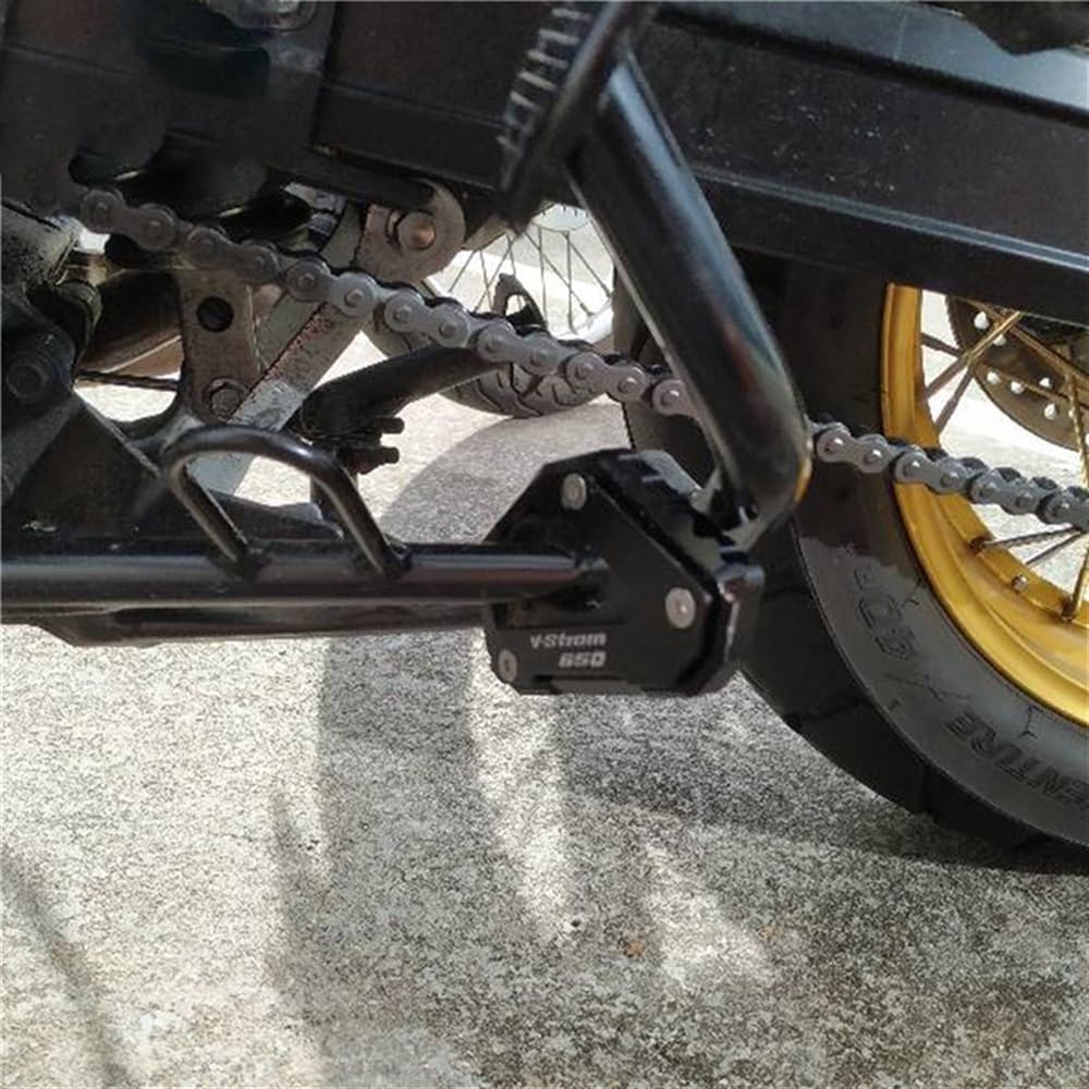 Almohadilla de soporte lateral de motocicleta para Suzuki V-Strom 650XT VSTROM 650 DL650 2004-2020 motocicleta CNC Kickstand pie pie lateral