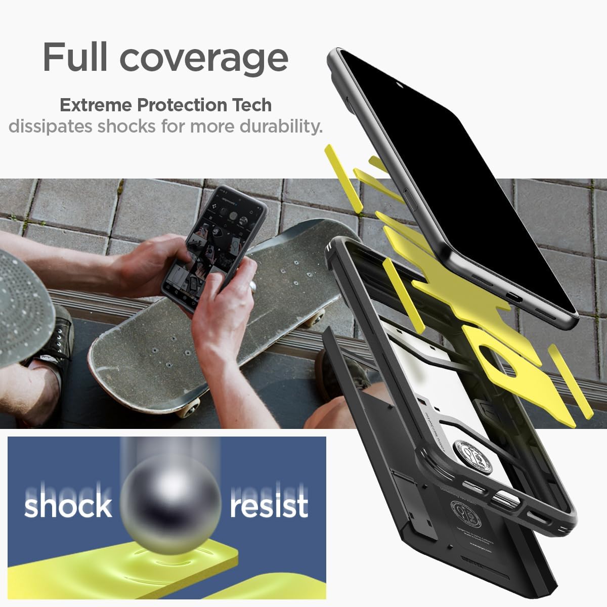 Spigen Tough Armor diseñado para Pixel 8 Pro Case (2023) – Negro