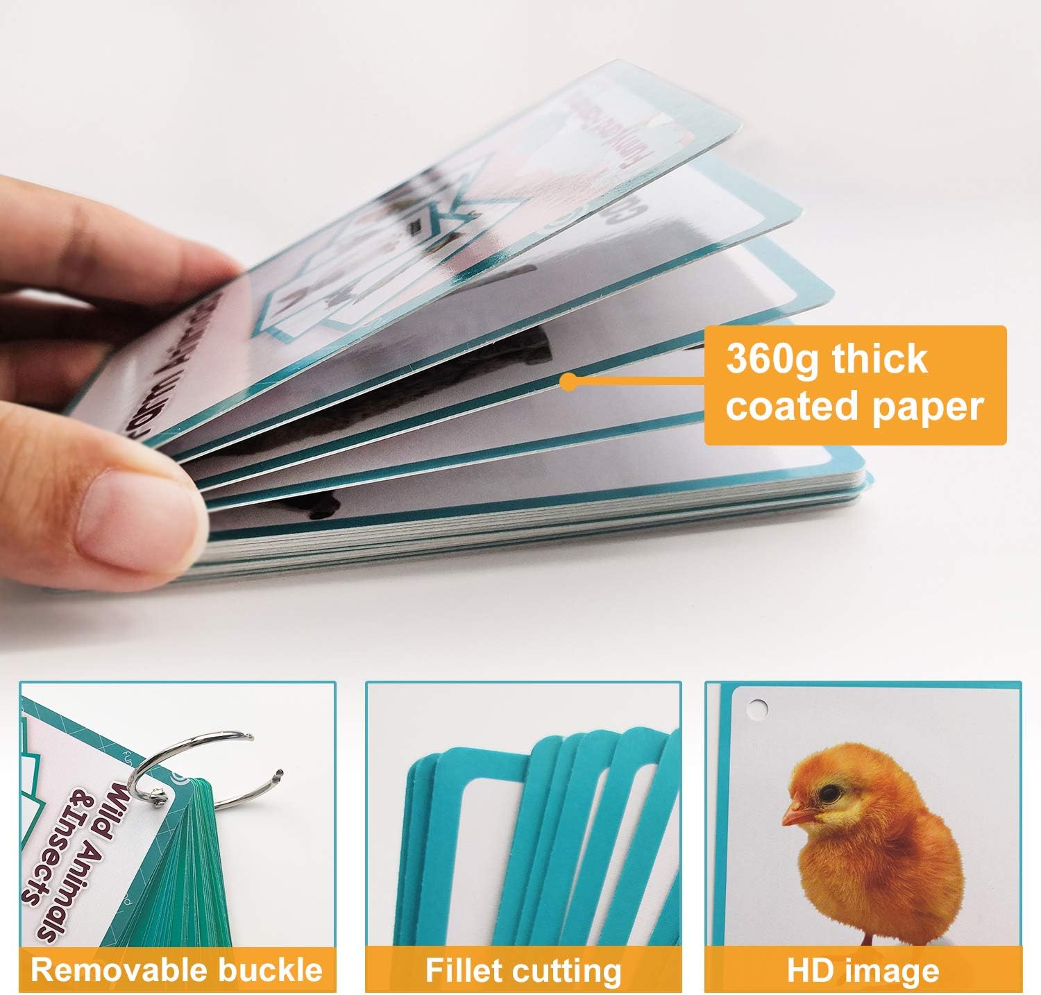 18 unidsset animales de granja regalos niños tarjetas flash inglés tarjeta de bolsillo educativo aprendizaje bebé juguetes para niños pre-jardín de