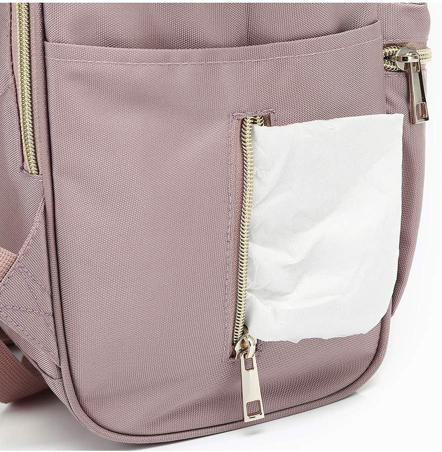 Bebamour Mochila casual para laptop para mujer y hombre, Rosado, Mochilas de viaje