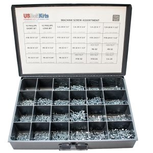 El kit surtido de tornillos de máquina incluye puntas Phillips, 2,410 piezas Phillips Pan Head El kit surtido de tornillos de máquina incluye puntas Phillips, 2,410 piezas Phillips Pan Head