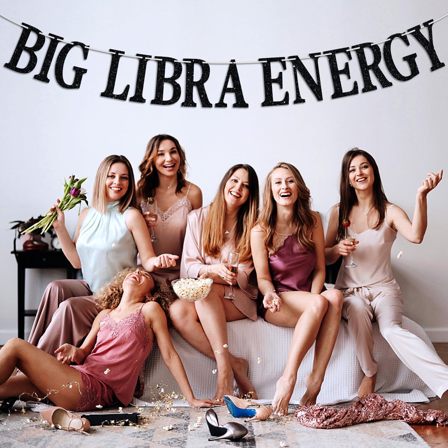 Big Libra Energy – Cartel de cumpleaños, temporada de Libra, zodiaco Libra, horóscopo, astrología, 12 suministros de decoración de fiesta de