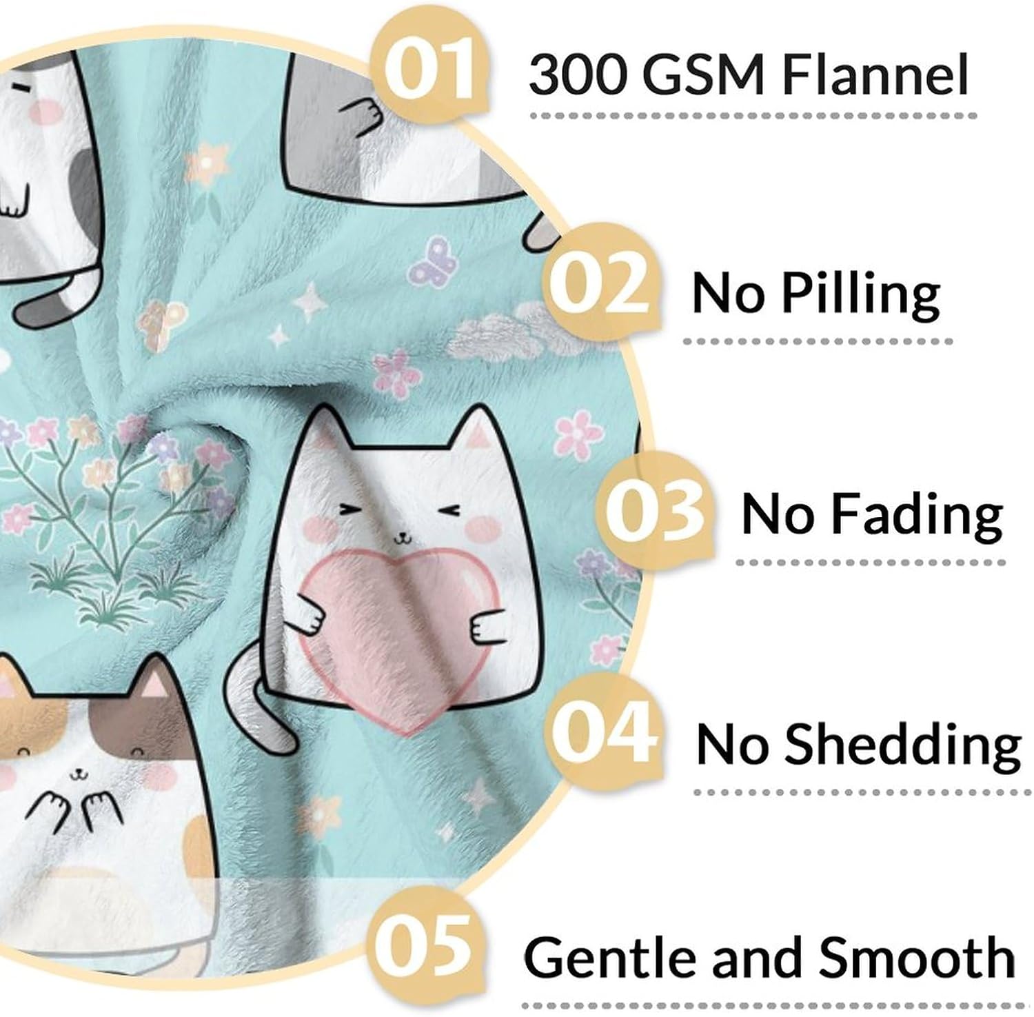 Manta personalizada de gatos para amantes de los gatos con nombre, 60 x 80 pulgadas, bonita manta para mujeres y niñas, manta de felpa suave y
