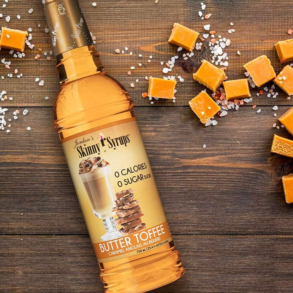 Toffee inglés – Jordan’s Skinny Syrups sin azúcar, 25.4 onzas líquidas