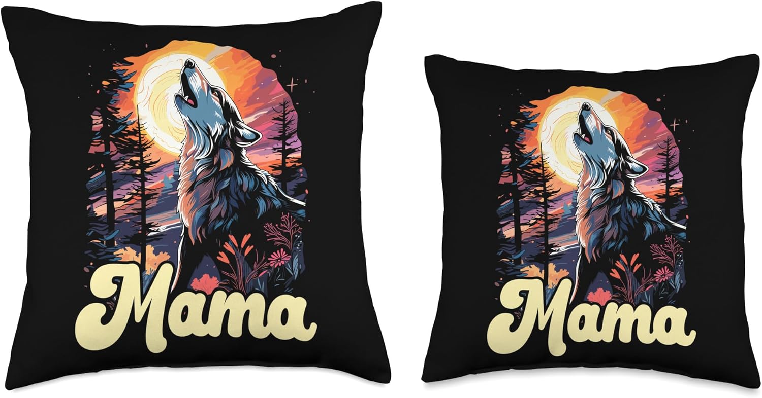 Fenrir Wolf Viking Norsemen SteMi Apparel Fenrir Viking Scandinavian Pride Norsemen Odins Wolf Throw Pillow, 18×18, Multicolor
