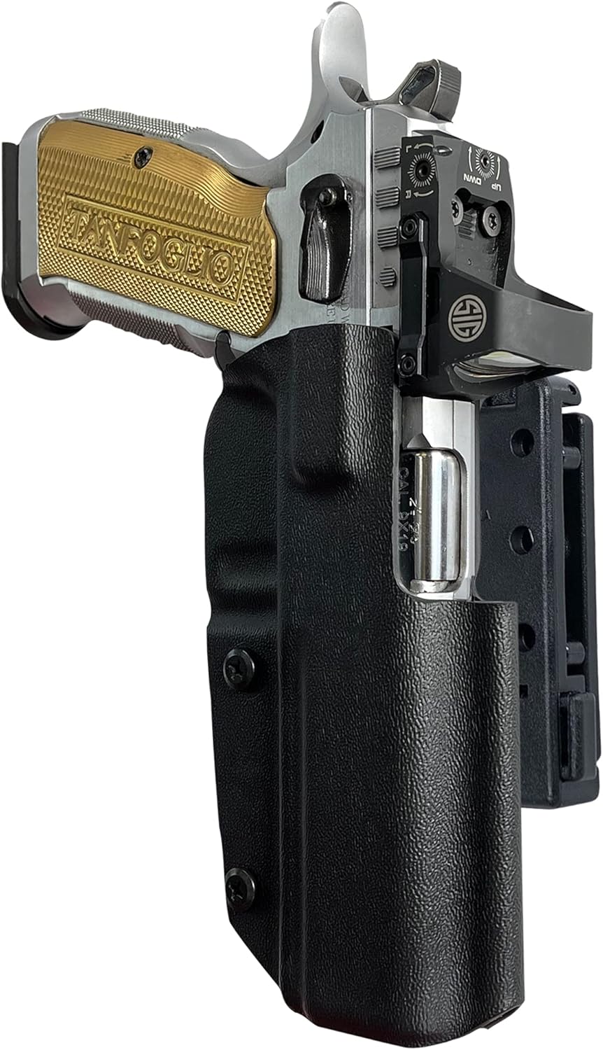 Black Scorpion Gear Pro IDPA Competition Holster se adapta a Tanfoglio Stock 3