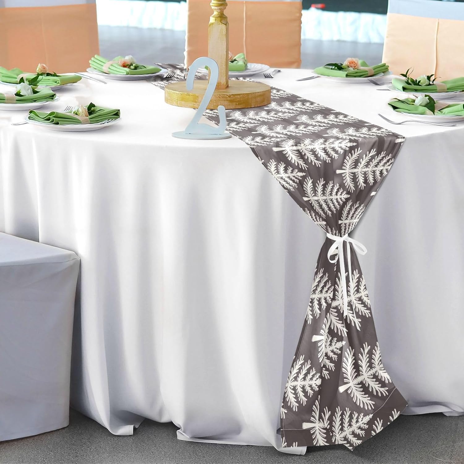 Stylized Christmas Tree Table Runner Fall Decorations for Home for Dining Table Decor Christmas Table Runner 108 Inches Long