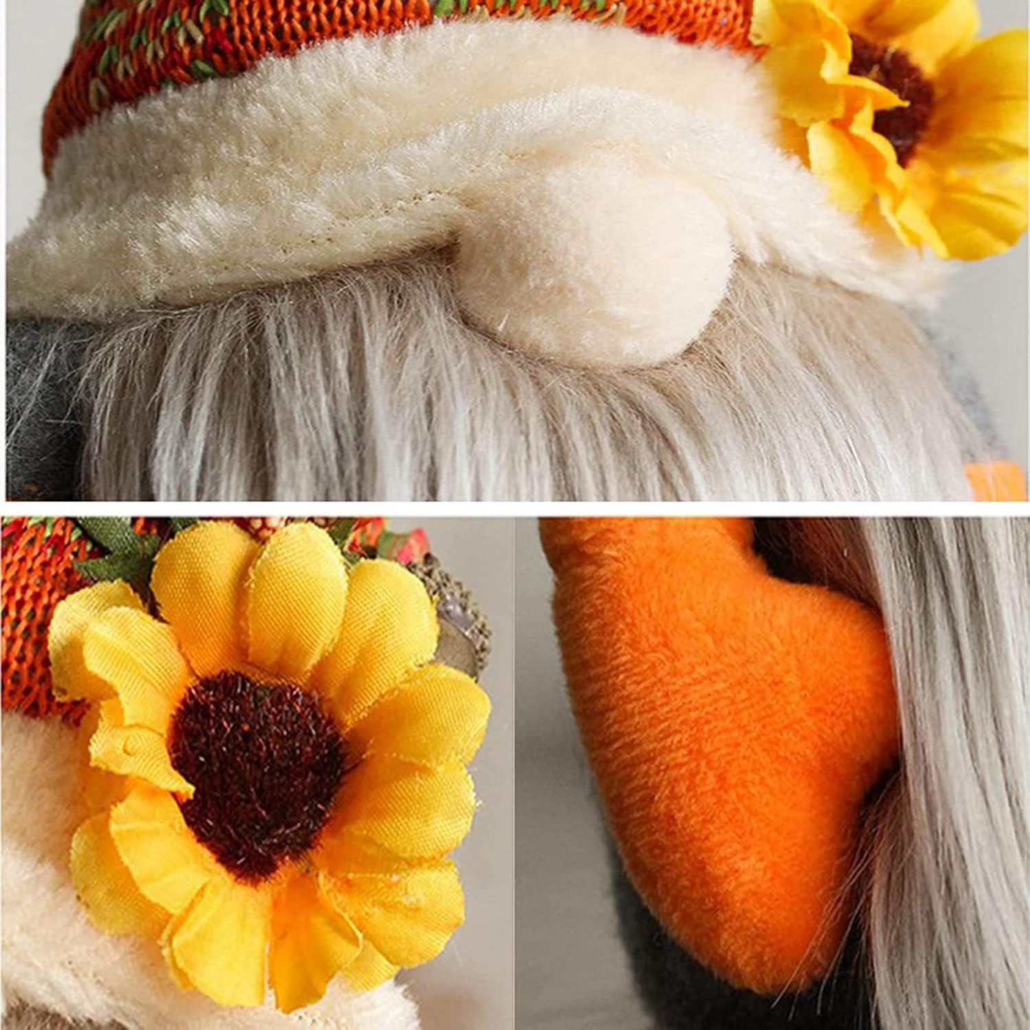 Decoraciones de otoño para el hogar, 2 gnomos de otoño para decoración del hogar con calabaza, decoraciones de otoño de Acción de Gracias, gnomos de