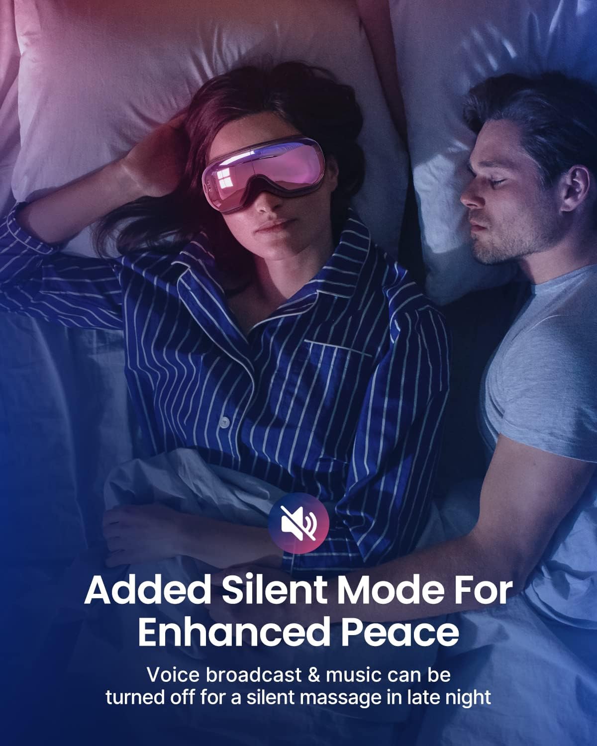 RENPHO Eyeris 1 masajeador de ojos con calor, máscara de ojos para dormir con música Bluetooth, masajeador facial, dispositivo de cuidado de los
