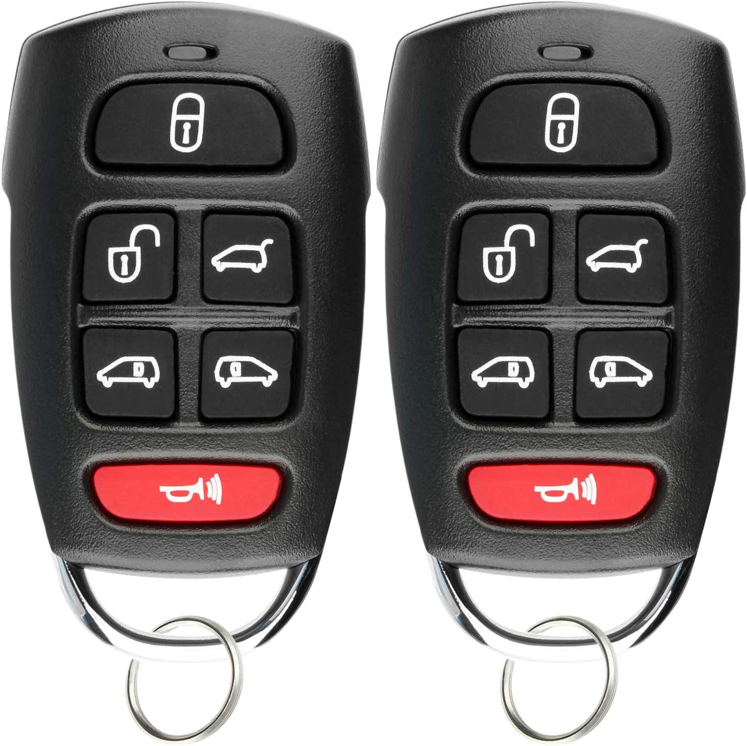 KeylessOption Alarma remota para llave de coche sin llave para Hyundai Entorage Kia Sedona Mini Van (paquete de 2)
