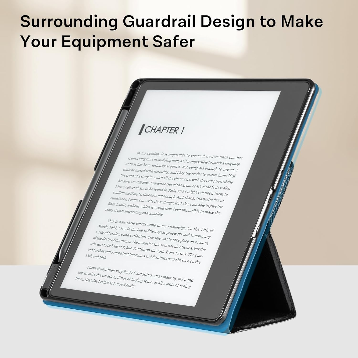 CoBak Funda con soporte para Kindle Scribe  Funda de piel prémium con soporte para bolígrafo, función de apagado y encendido automático y función de