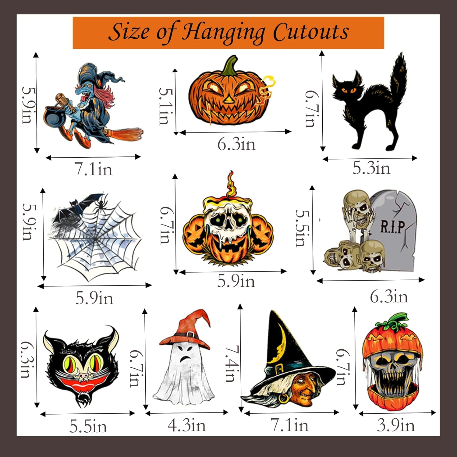 Decoraciones colgantes de Halloween en forma de remolino, decoraciones de fiesta de brujas, calabaza, telaraña, fantasma, tumba recortada para