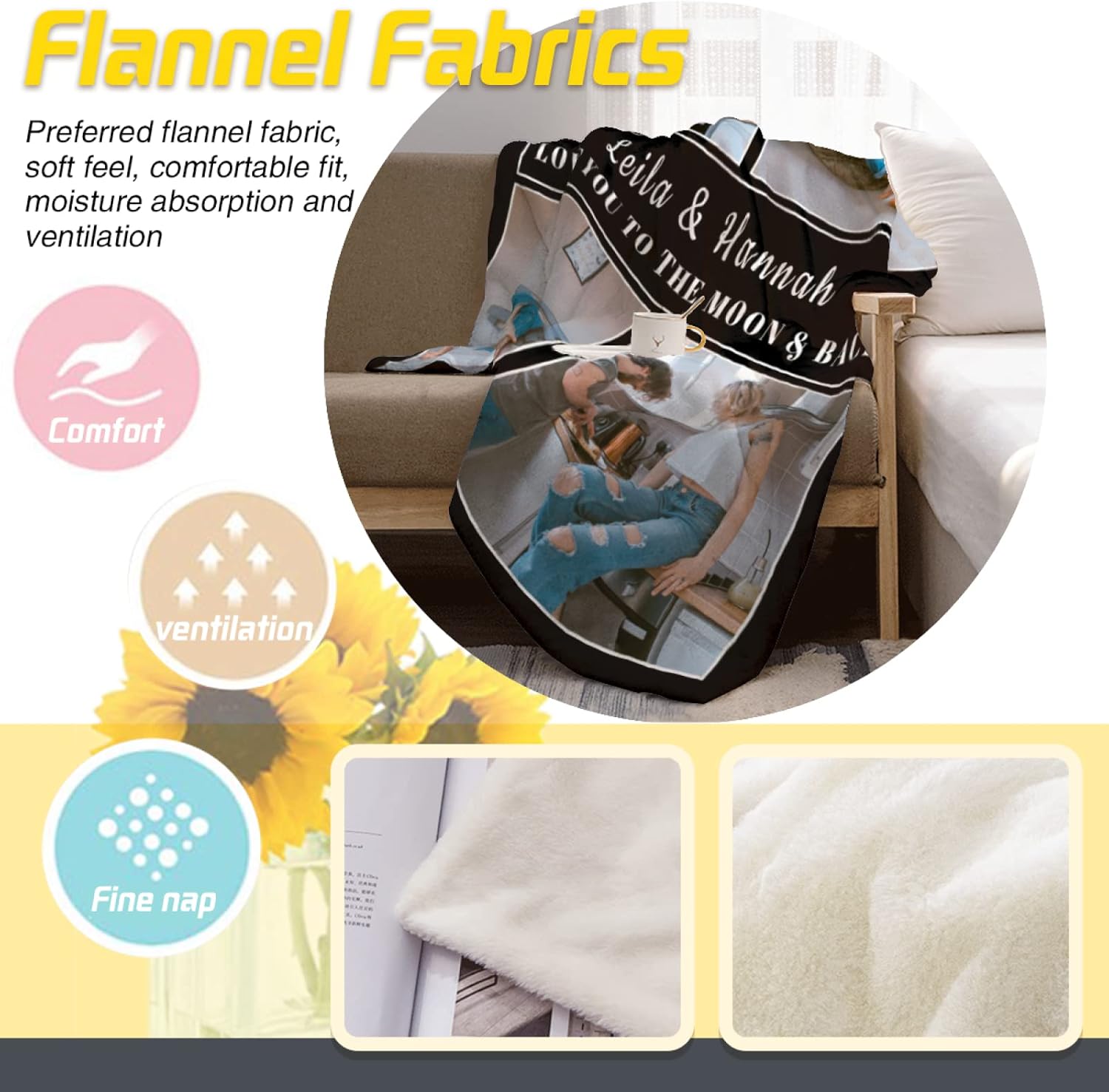 Mantas personalizadas con fotos, manta personalizada de franela de collage de fotos para parejas, esposa, marido, novio, novia, regalo