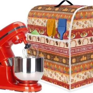 Hello Fall Decoración para el hogar, cubierta de batidora de pavo y calabaza, hojas de otoño, duradera, antipolvo, ayuda de cocina, con accesorio de Hello Fall Decoración para el hogar, cubierta de batidora de pavo y calabaza, hojas de otoño, duradera, antipolvo, ayuda de cocina, con accesorio de