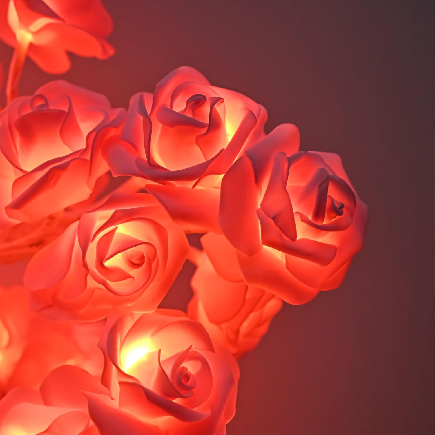 Lámpara de mesa con 32 luces LED con forma de árbol de rosas, regalo para niñas, mujeres, adolescentes, decoración del hogar, funciona con pilas,