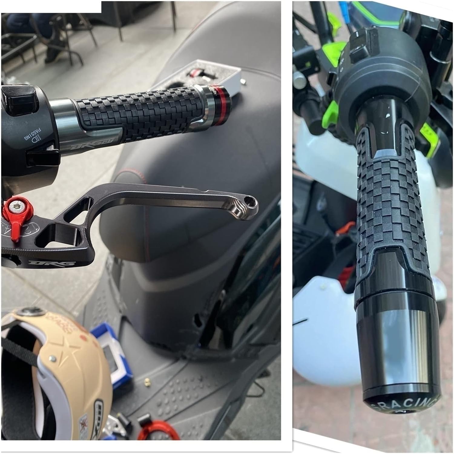Para Kawasaki para VERSYS 1000 2012-2020 Agarres de mano para manillar de motocicleta, mango antideslizante, tapas de tapón, accesorios de aluminio