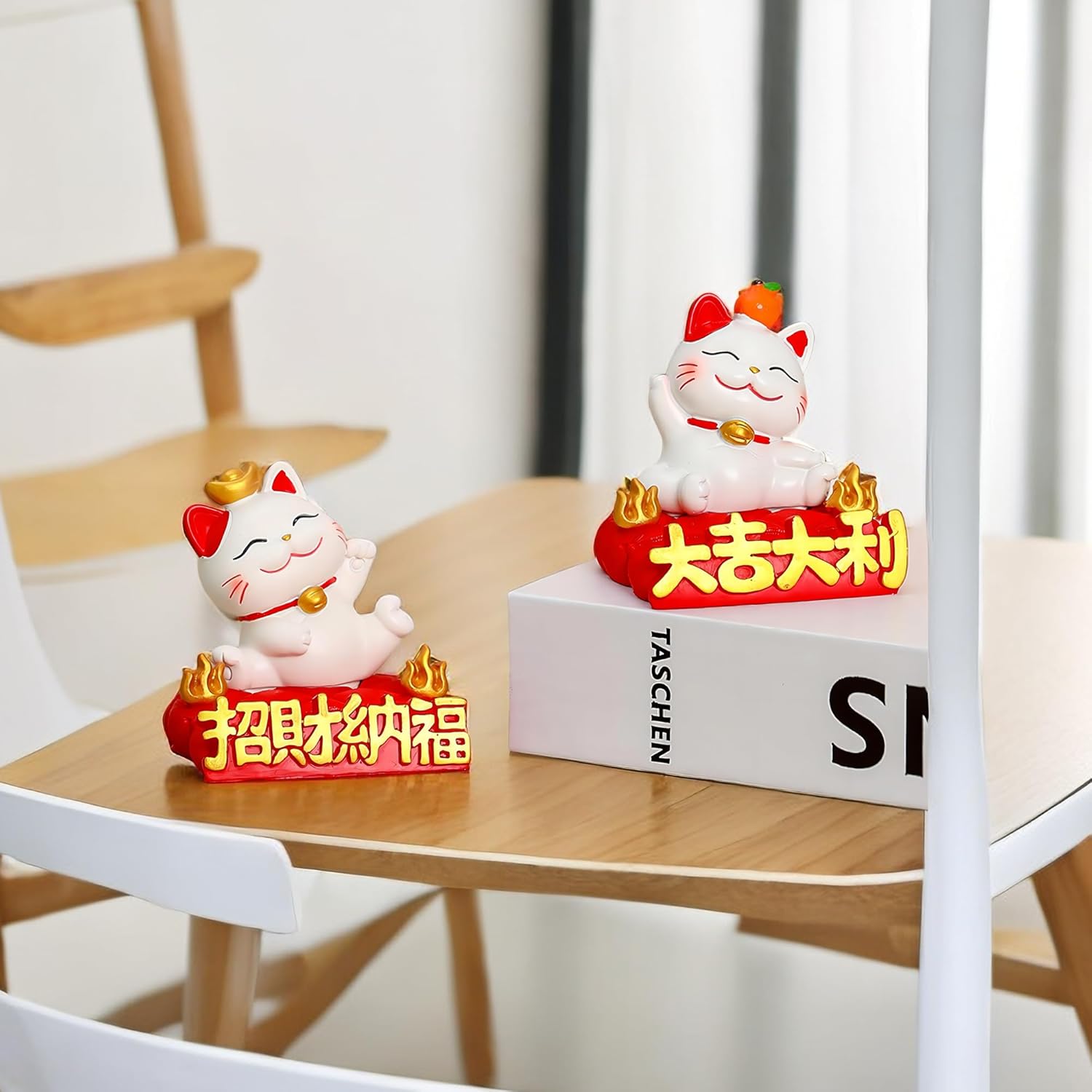 Creative Home Cute Charm Cat Teléfono móvil Lazy Holder Oficina Escritorio Decoración Pieza Decoración Pieza Sala de estar (Disfruta de una vida