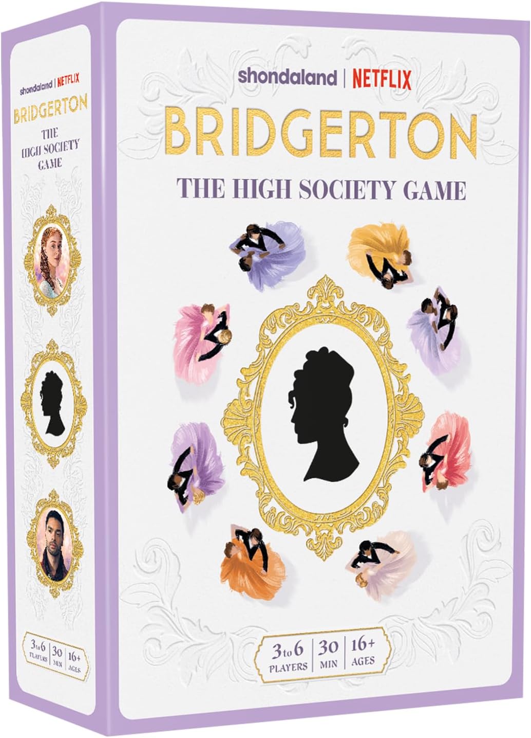 Bridgerton The High Society – Juego de estrategia basado en la serie de televisión The Hit Netflix, divertido juego para adultos de 16 años, 3 a 6