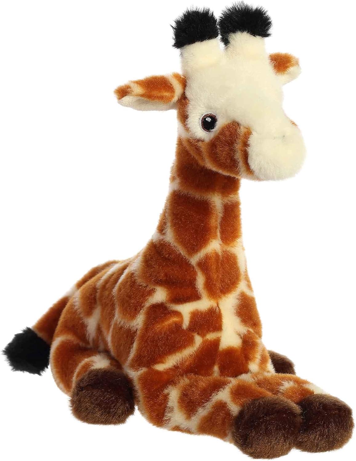 Aurora Eco-Friendly Eco Nation – Animal de peluche ecológico, hecho con materiales reciclados, jirafa color naranja, 8.5 pulgadas