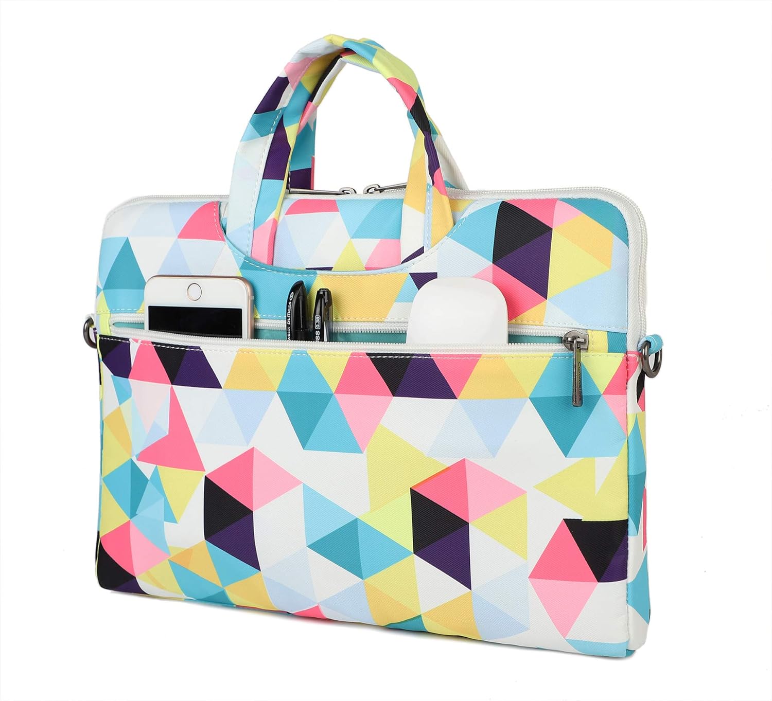 Canvaslove Funda para portátil de 13 a 14 pulgadas, Geometry