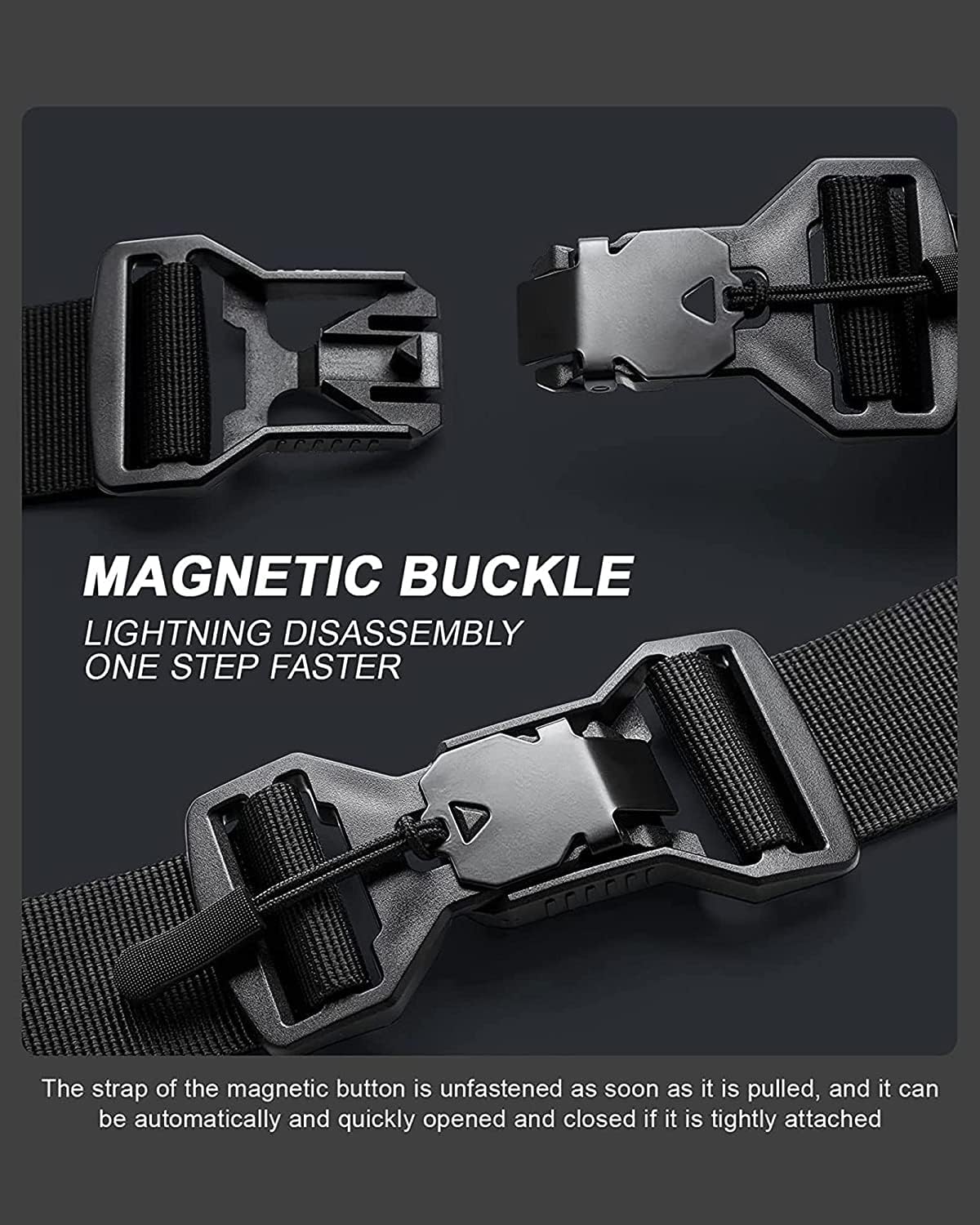 Black Sling Crossbody Bag for Men Women, Tactical Backpack Shoulder Daypack Mini Anti-Theft Motorcycle Chest Bags, Small One Strap Backpack for