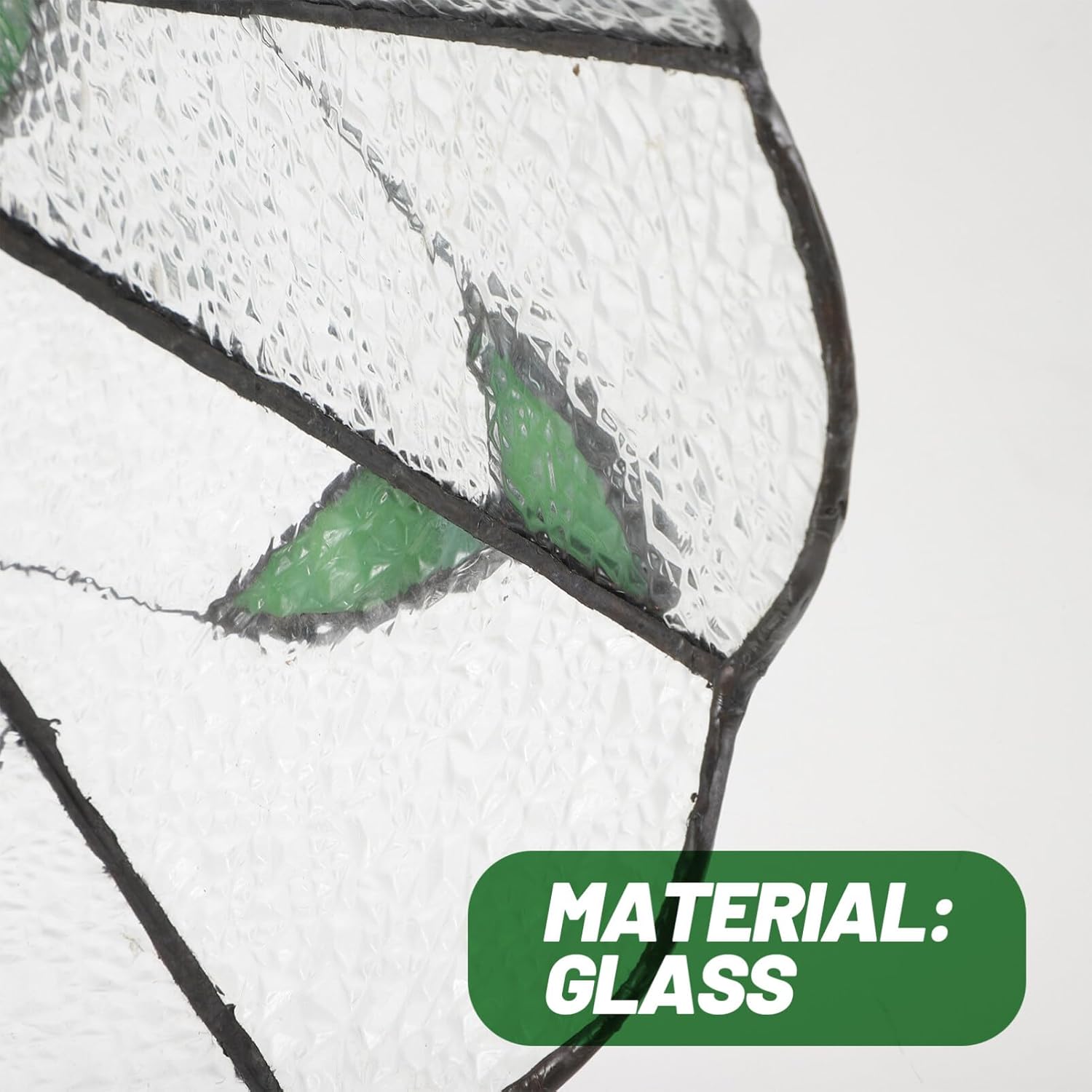 Pantalla de cristal de vitral, pantalla de lámpara de araña con forma de flor de loto, pantalla de lámpara de mesa de vidrio estilo flor, pantalla