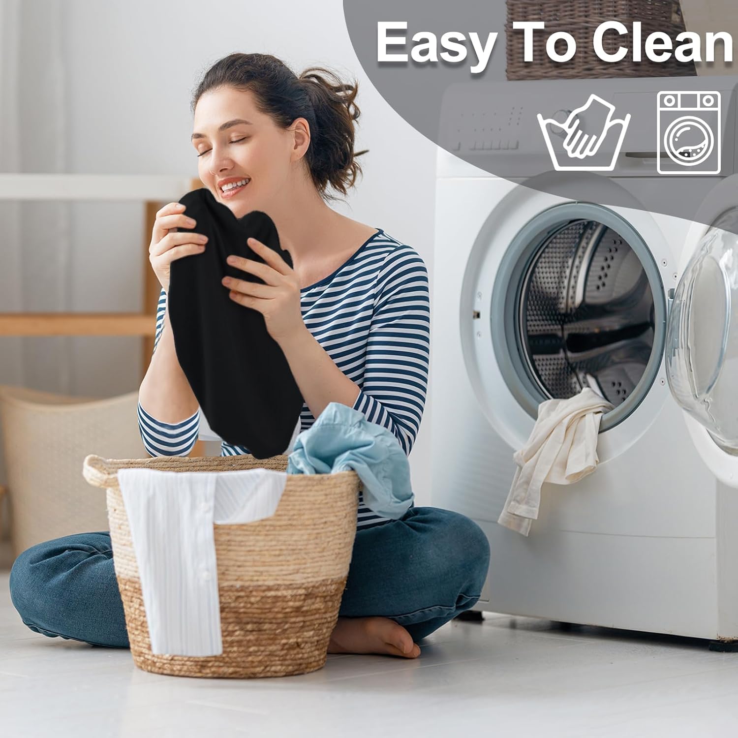Funda elástica para tapa de inodoro de elastano, funda gruesa para asiento de inodoro para baño, funda de inodoro suave y lavable, se adapta a la