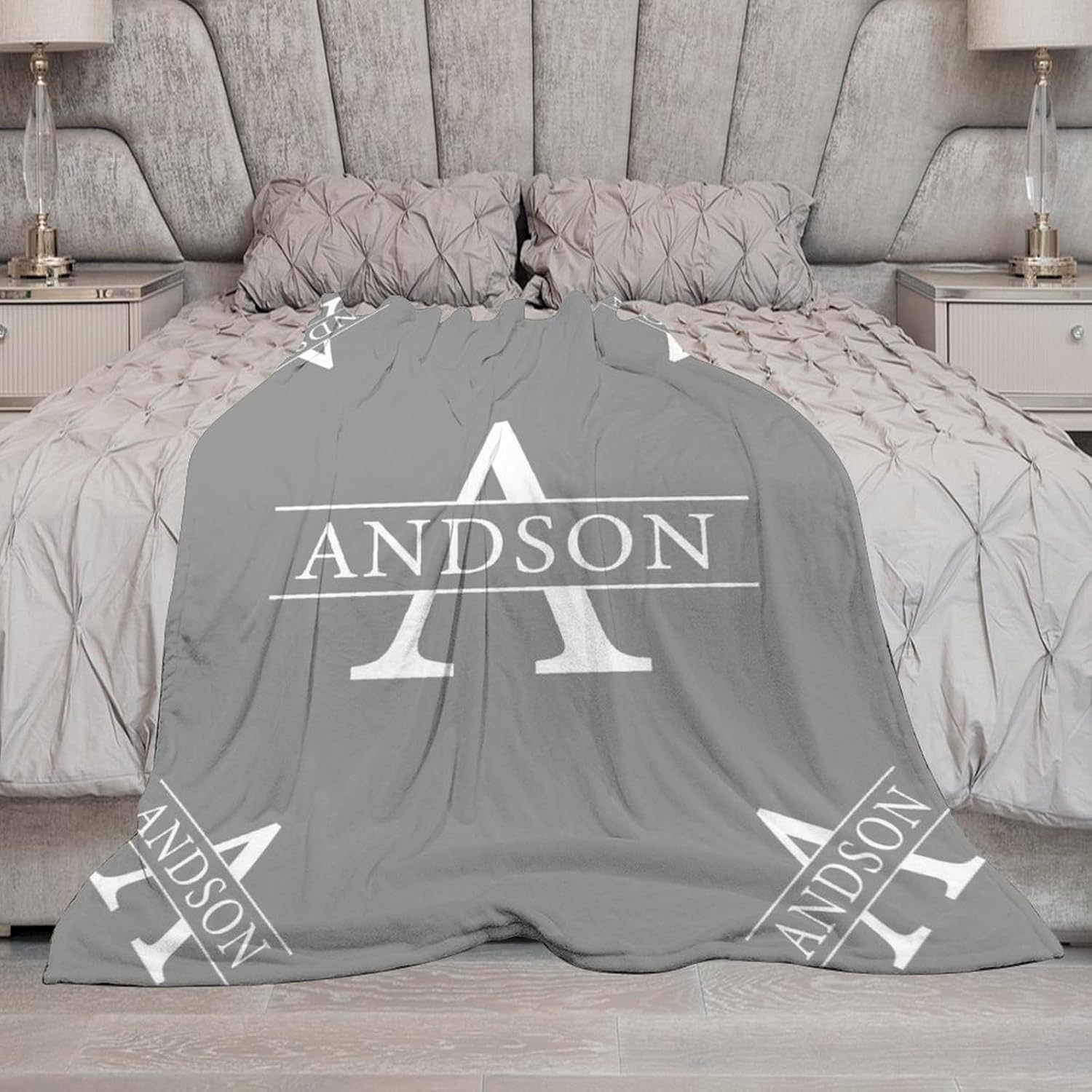 Oplamigy Mantas personalizadas con nombre para niños y adultos, manta personalizada con nombre para niño y niña, manta personalizada de 50 x 60