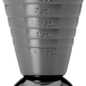 Barfly Taza medidora de barra, 2.5 onzas., Gun Metal Black Barfly Taza medidora de barra, 2.5 onzas., Gun Metal Black