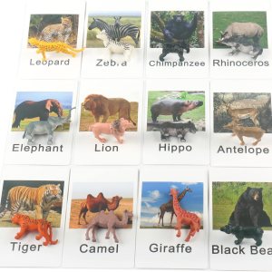 MEROCO Montessori Zoológico Safari Animal Match – Figuras en miniatura con 2 tarjetas a juego de piezas Montessori Materiales de lenguaje Montessori MEROCO Montessori Zoológico Safari Animal Match – Figuras en miniatura con 2 tarjetas a juego de piezas Montessori Materiales de lenguaje Montessori