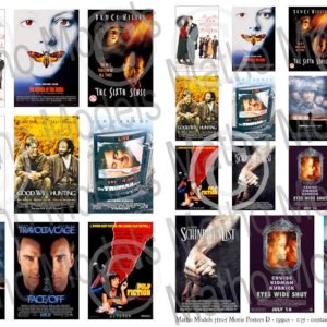 Matho Models Posters de película a escala 135 D – 1990 – Accesorios para modelos de plástico # 35105 Matho Models Posters de película a escala 135 D – 1990 – Accesorios para modelos de plástico # 35105