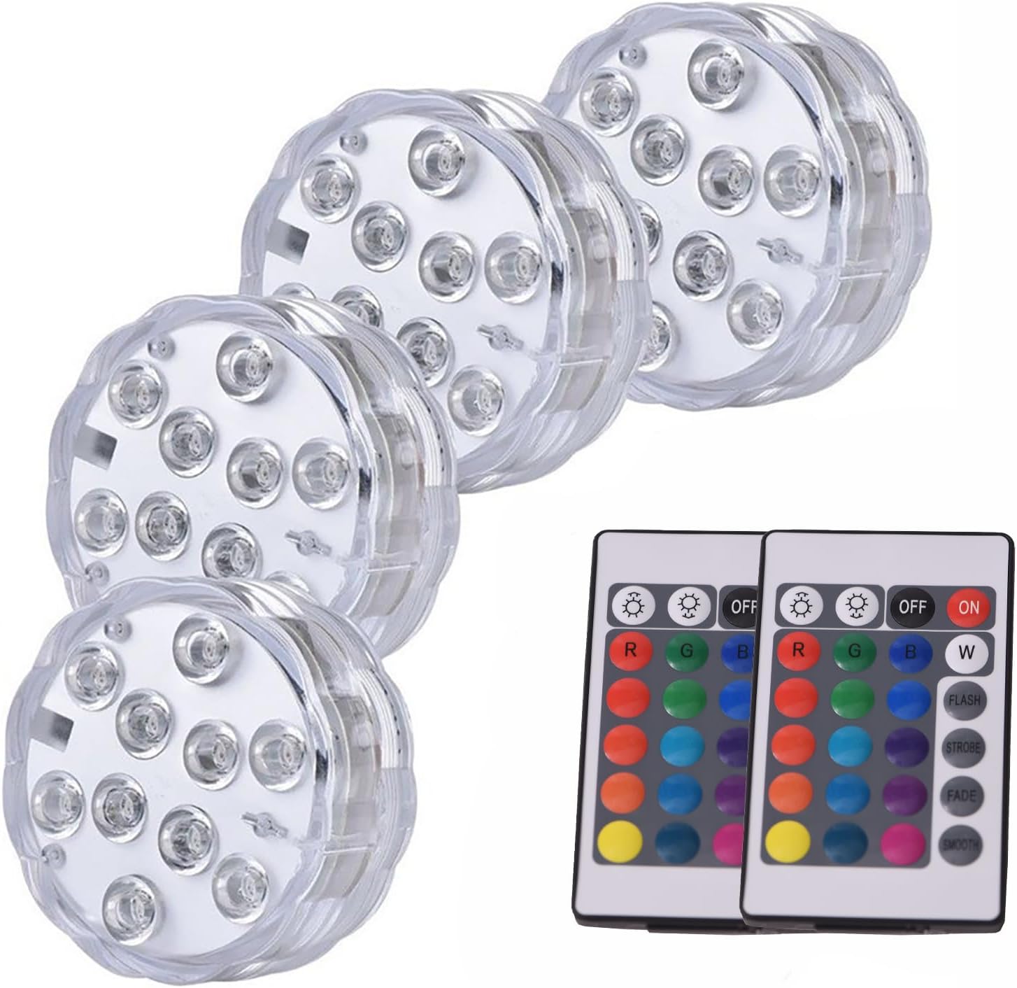 Luces inalámbricas para barco, luz de cortesía marina a pilas para cubierta interior de barco, cambio de color con control remoto para pesca,