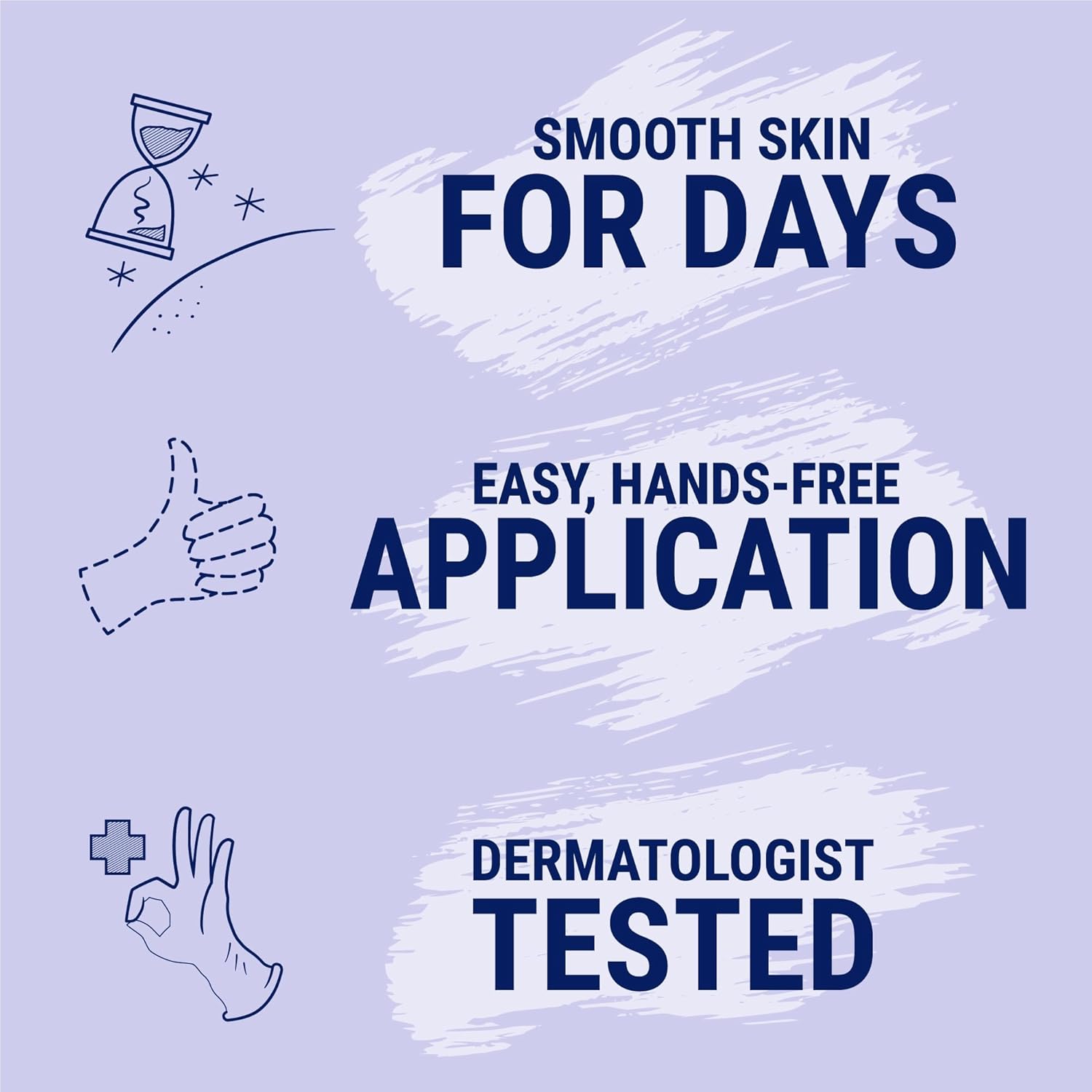 Nair Glide On – Crema depilatoria para brazos, piernas y bikini, crema depilatoria, paquete de 3, barra de 3.3 onzas