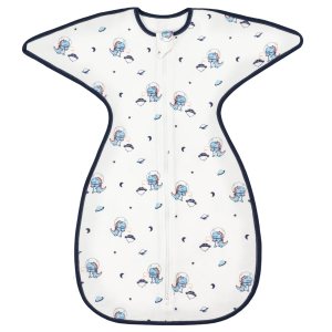 ZIGJOY Shark-Fin – Manta de transición para bebé, saco de dormir de 1.0 tog para bebé de 3 a 6 meses, 100% algodón, manta ligera de transición con ZIGJOY Shark-Fin – Manta de transición para bebé, saco de dormir de 1.0 tog para bebé de 3 a 6 meses, 100% algodón, manta ligera de transición con