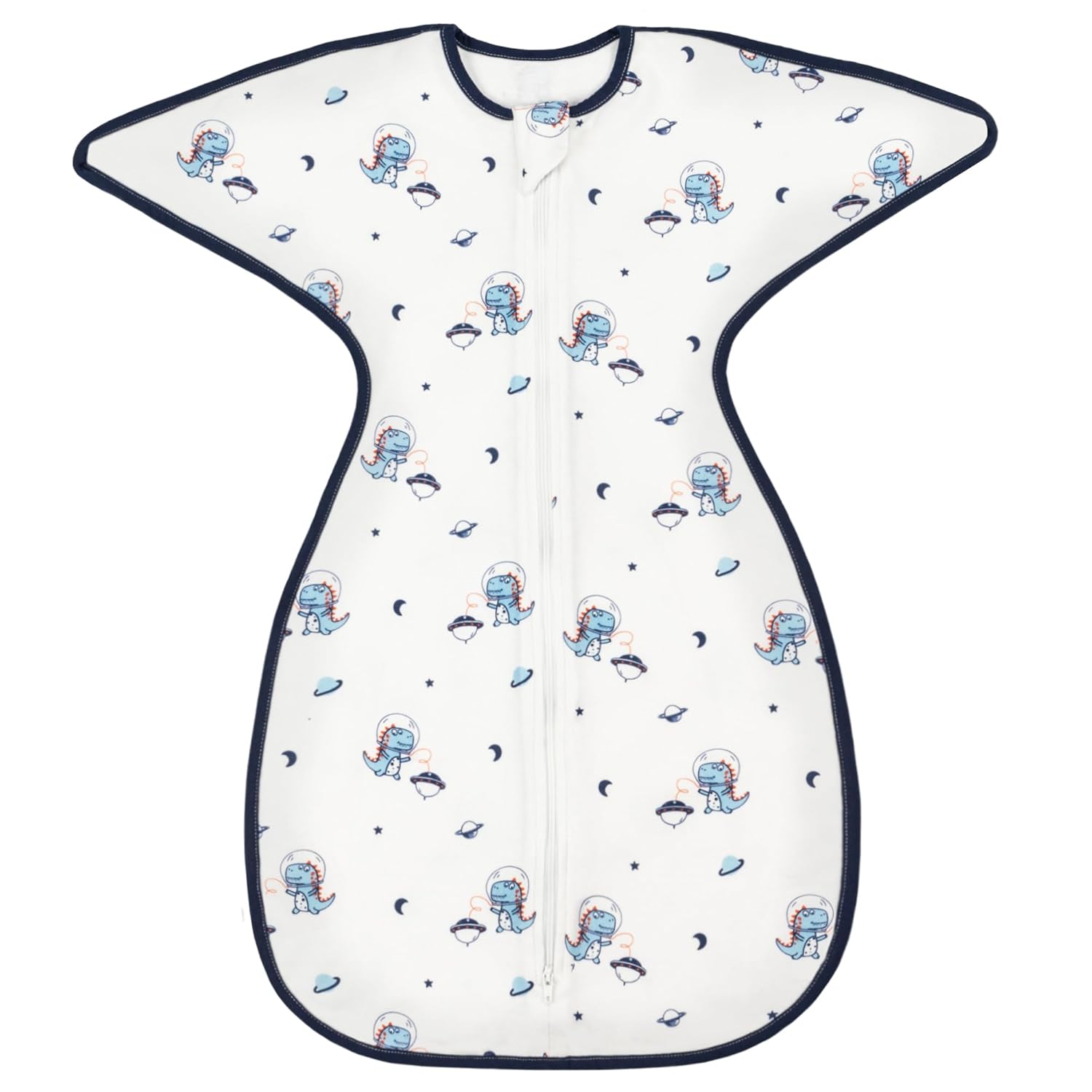 ZIGJOY Shark-Fin – Manta de transición para bebé, saco de dormir de 1.0 tog para bebé de 6 a 9 meses, 100% algodón, ligera, de transición con