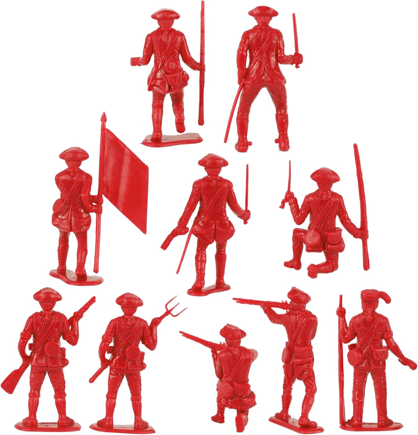 BMC Classic MPC Revolutionary War British Soldiers – Figuras de plástico para hombres del ejército