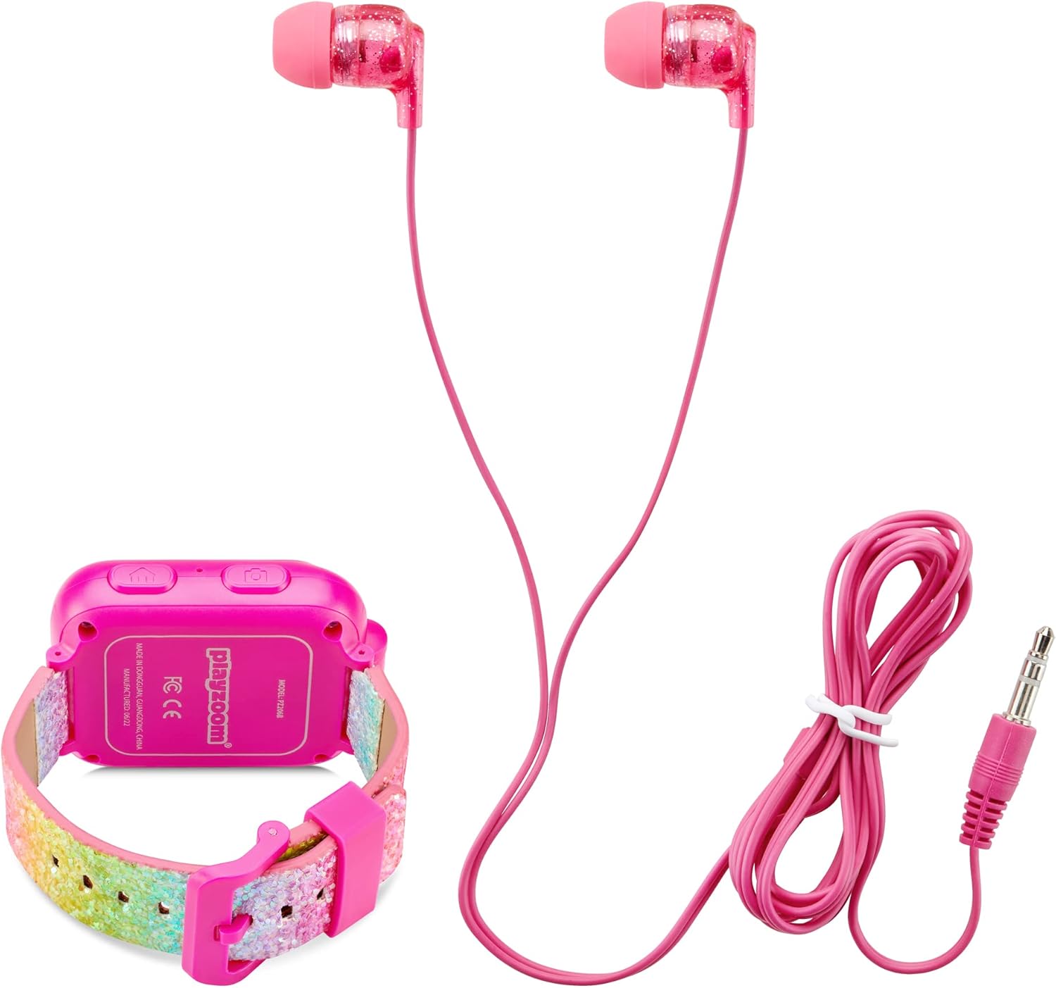 Playzoom Juego de reloj inteligente y auriculares para niños, cámara de video, selfies, aprendizaje STEM, juegos divertidos educativos, reproductor