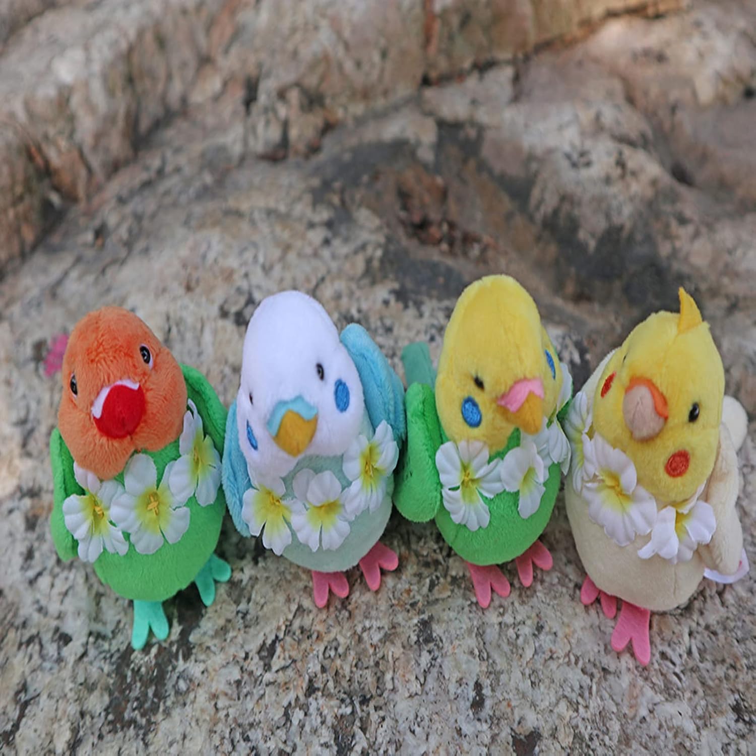 Tiny Heart Xuanfeng Dudan – Juguete de peluche de loro de simulación de 5.51 pulgadas, juguete de peluche para regalos de cumpleaños de niños,