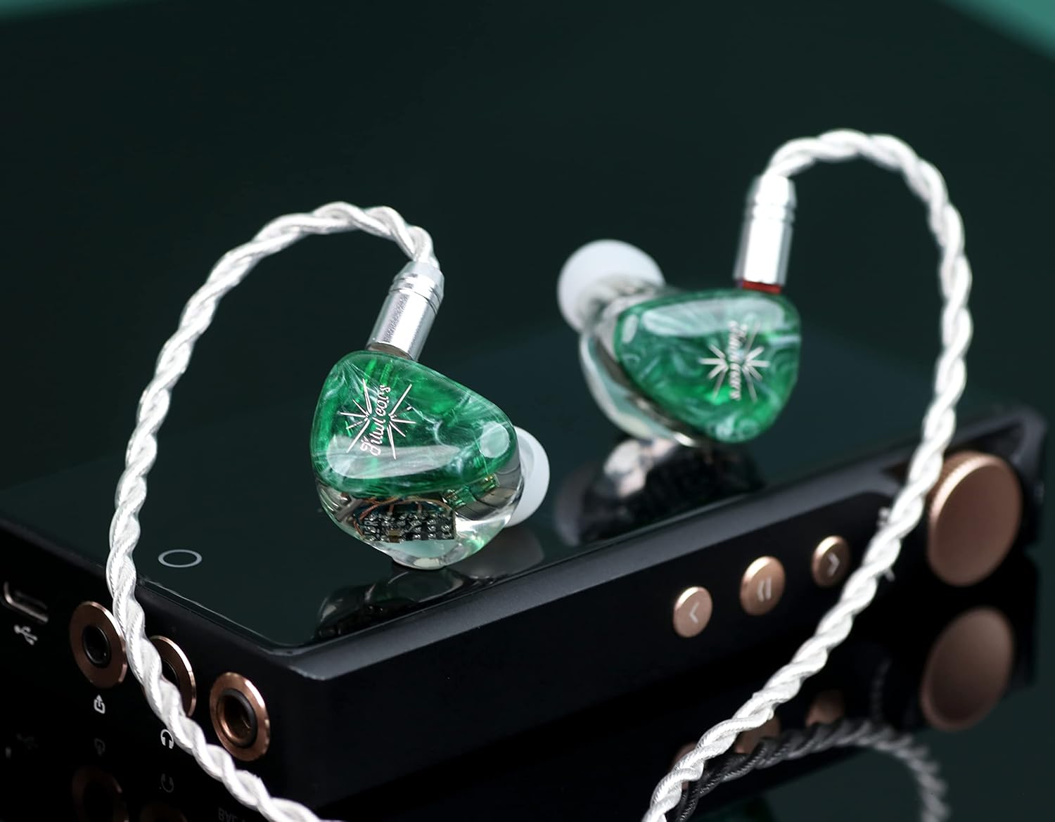 Linsoul Kiwi Ears Orchestra Lite Performance – Monitor intrauditivo personalizado de 8BA IEM con cable OFC de cobre desmontable de 4 núcleos 7N sin