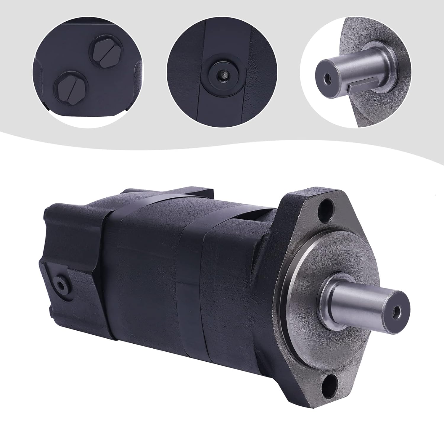 Fetcoi 104-1007 – Motor universal de tractor, estándar de eje recto de 1 pulgada, reemplazo para Char-Lynn 104-1007-006 Eaton 104-1007 (Stock de EE.