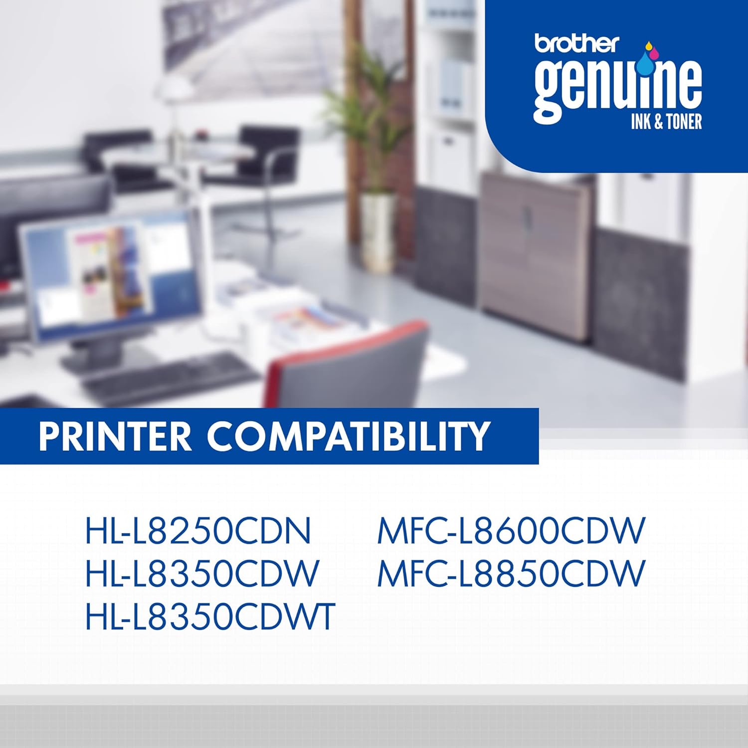 Brother Genuine marca nombre, TN331Y OEM Yellow Toner Cartridge (1.5K YLD) para impresoras HL-L8250CDN, HL-L8350CDW, HL-L8350CDWT, MFC-L8600CDW,