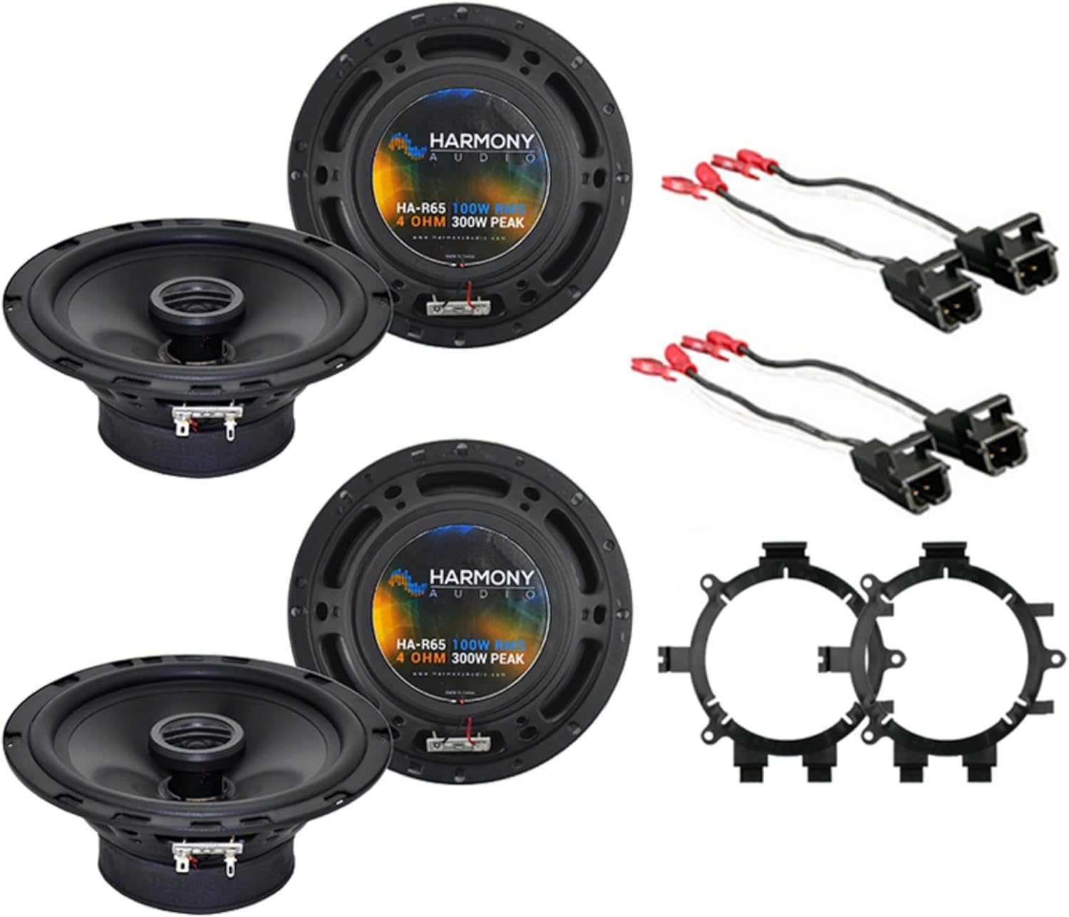 Harmony Audio HA-R65 Compatible con Chevy Avalanche 2002-2006 Rhythm Series 6.5″ 300W Altavoces y parrillas, HA-R5 Rhythm Series 5.25″ 225W