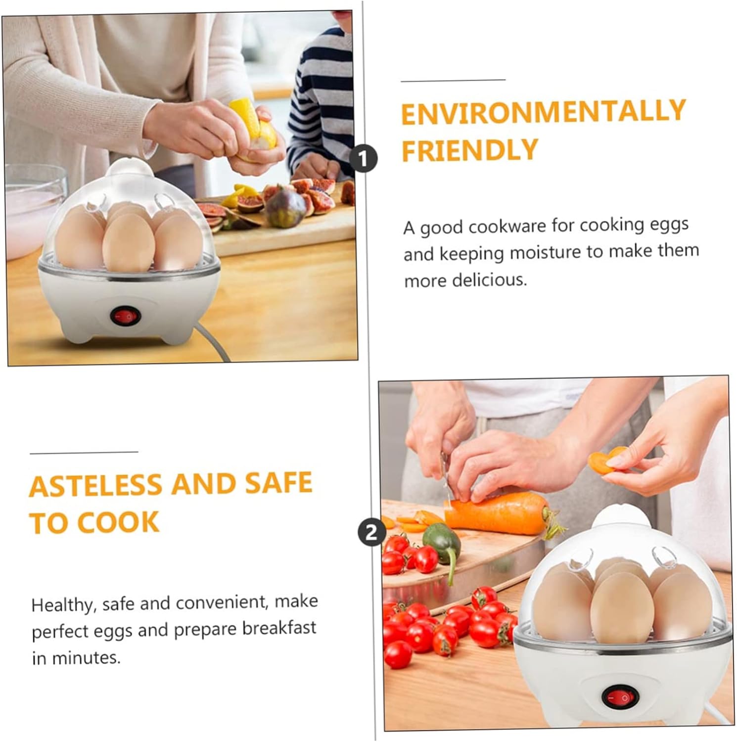 Vaporizador de huevos de 7 huevos vaporizador de huevos eléctrico taza de huevo caldera de huevos vaporizador eléctrico huevo blanco escalfador