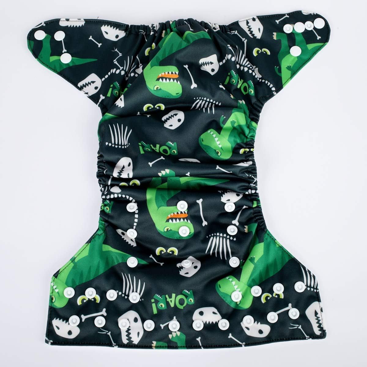 Pañal de bolsillo para bebé, reutilizable, lavable, 8 libras a 36 libras (dinosaurio)
