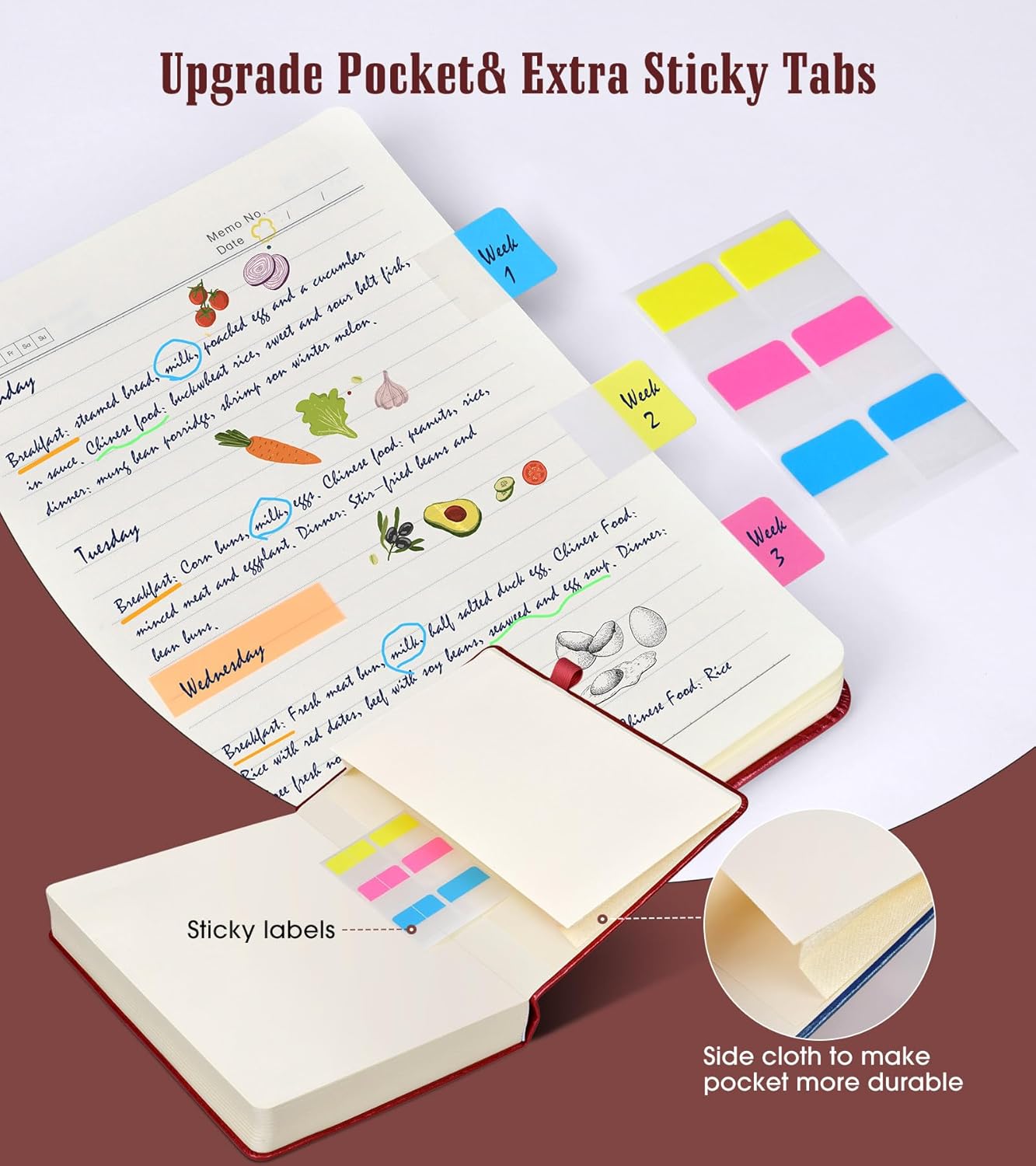 Cuaderno rayado, diario B5 de 365 páginas para escribir cuaderno con rayas universitarias, diario de cuero de tapa dura para mujeres y hombres,