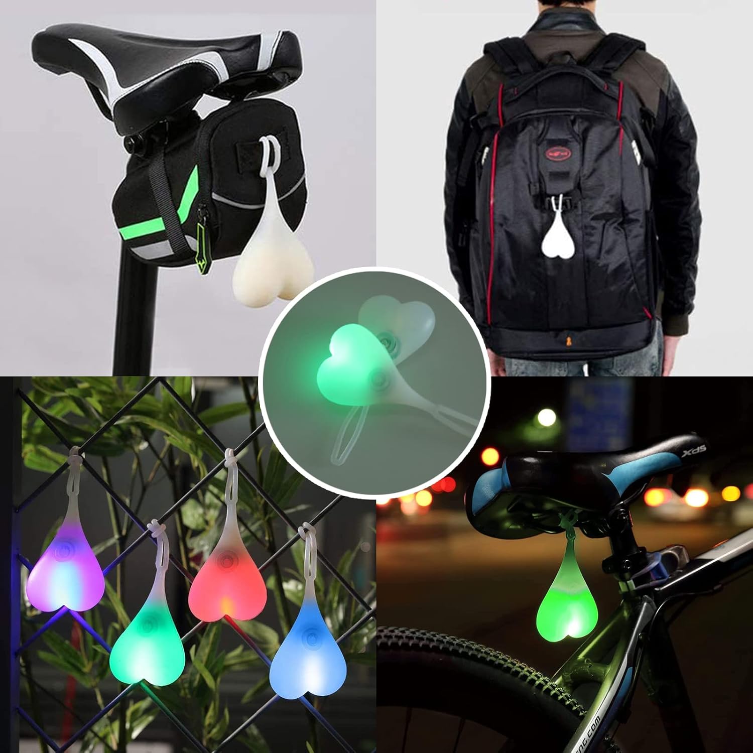 Nuevo material LED bicicleta luz trasera brillante bicicleta bicicleta linterna seguridad reflectores accesorios impermeable 3 modos de luz