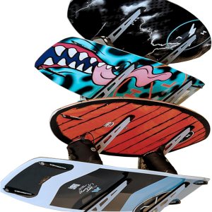 SteelChimp Wakeboard Rack de montaje en pared Diseño de montaje de brazo pendiente de patente antideslizante Estante de acero ajustable para SteelChimp Wakeboard Rack de montaje en pared Diseño de montaje de brazo pendiente de patente antideslizante Estante de acero ajustable para