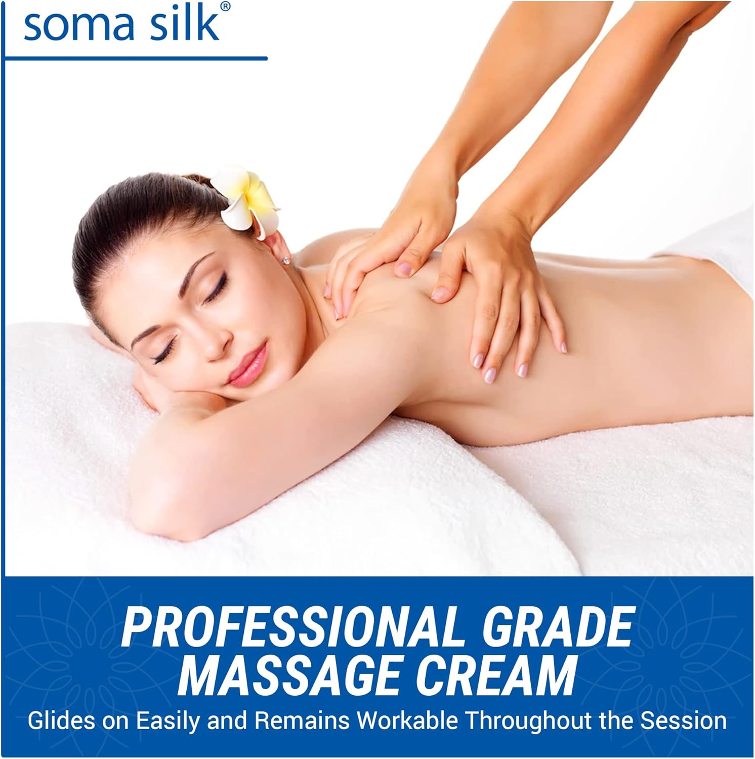 Soma Silk – Crema de masaje profesional de 5 galones, textura suave y sedosa, crema de masaje rica en humedad, aceites de caléndula y jojoba para