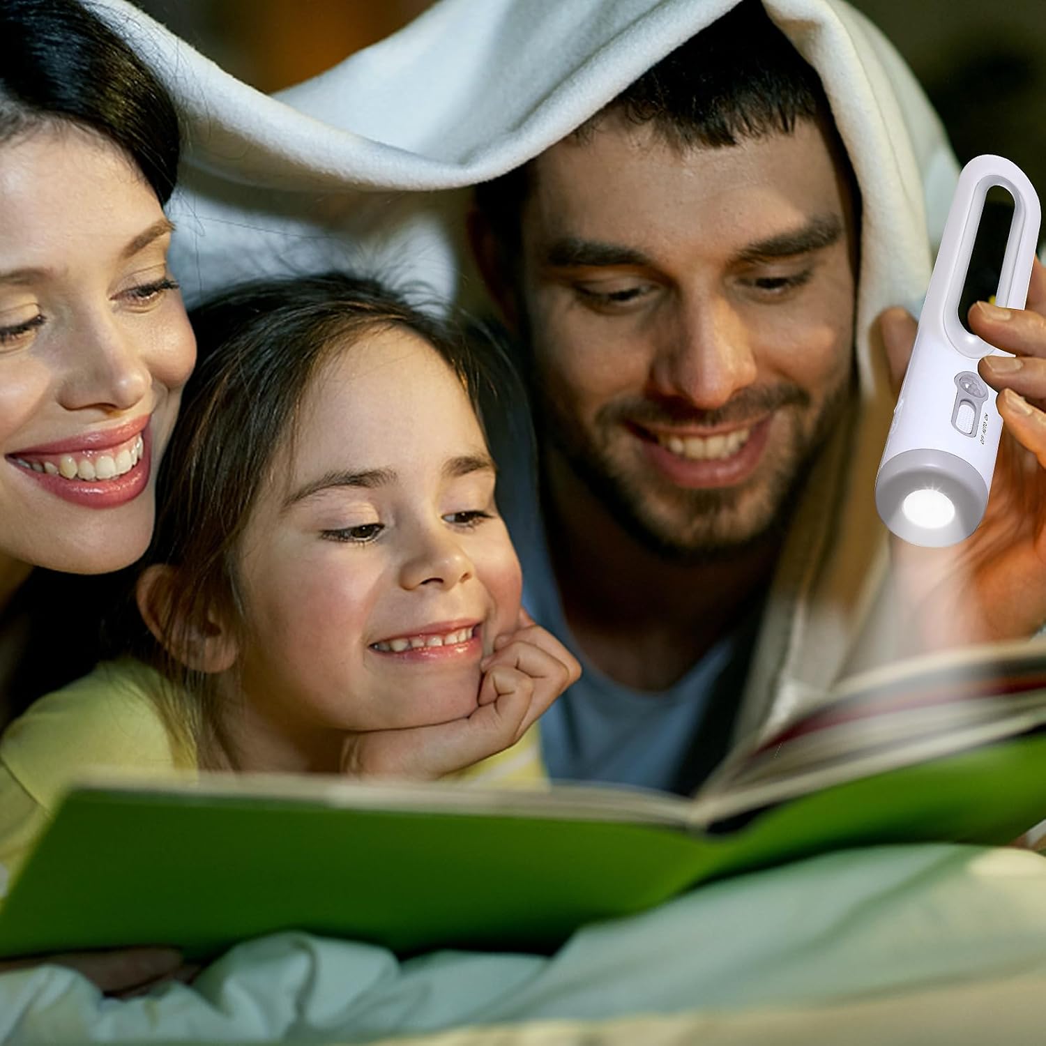Luz nocturna recargable con sensor de movimiento, 2 en 1 LED, linterna portátil blanca cálida, temperatura de color, 2800 K, sensor de atardecer a